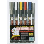 Gunze Sangyo Gundam Markers - Basic 6 Colour Set